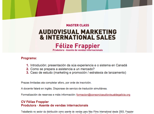 Jornada audiovisual marketing e international sales 2012