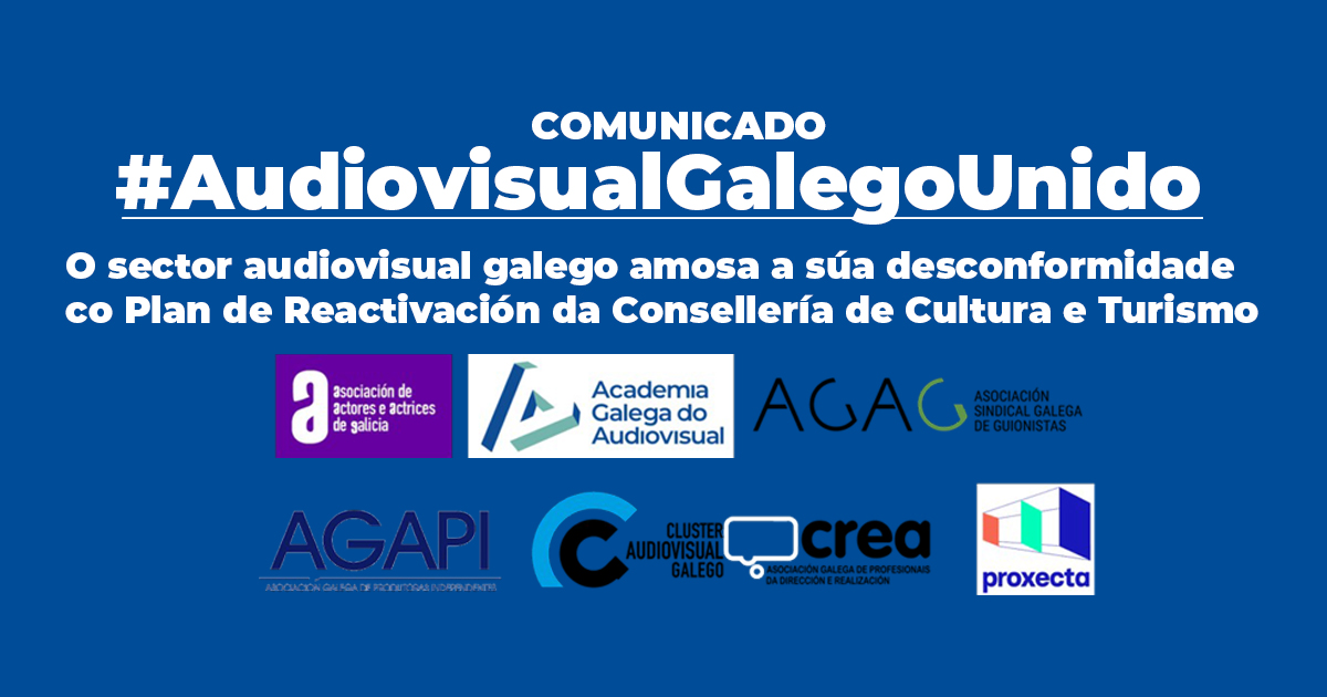 O sector audiovisual galego amosa a súa desconformidade co Plan de reactivación da Consellería de Cultura e Turismo