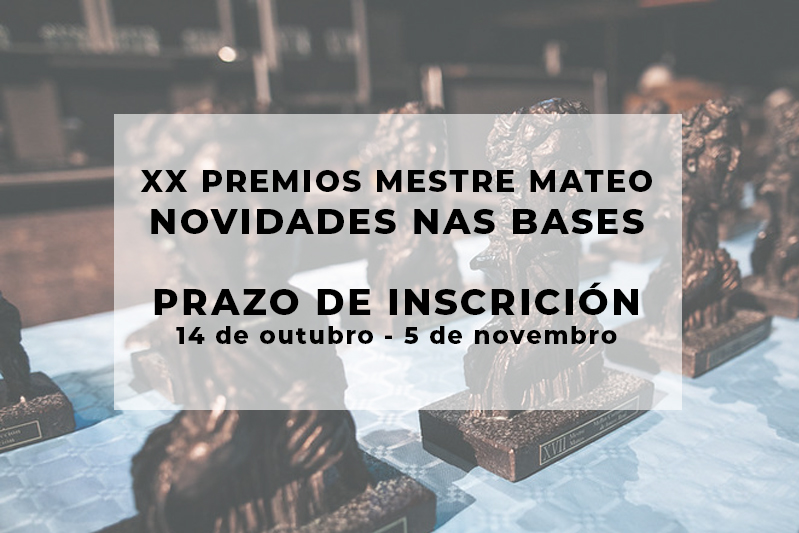 Ábrese o prazo de inscrición para os XX Premios Mestre Mateo