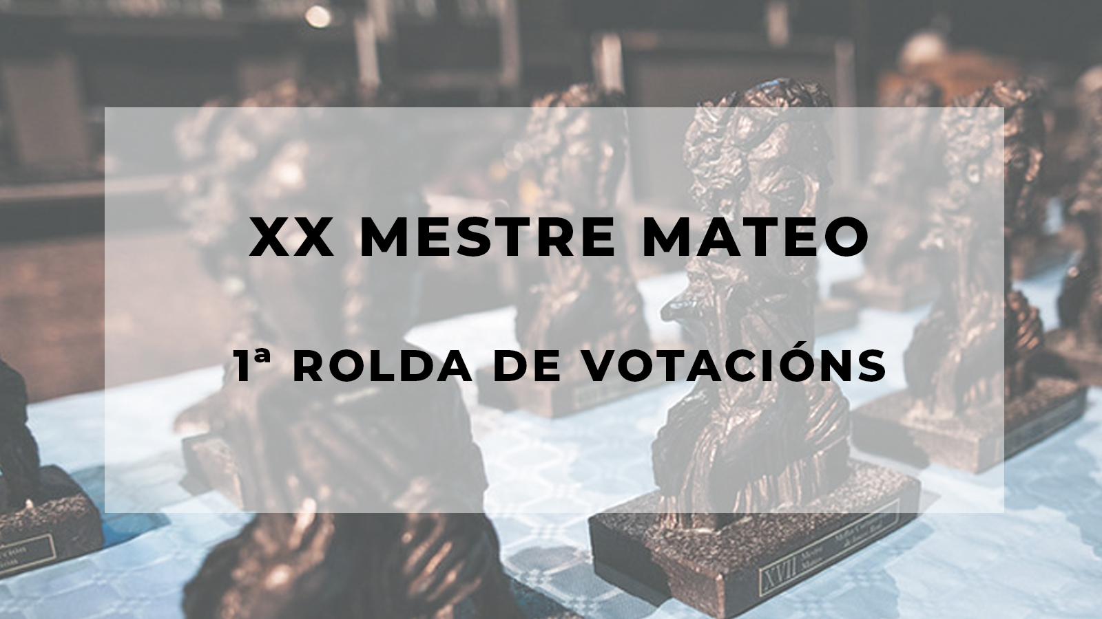 Primera ronda de votaciones de los XX Mestre Mateo