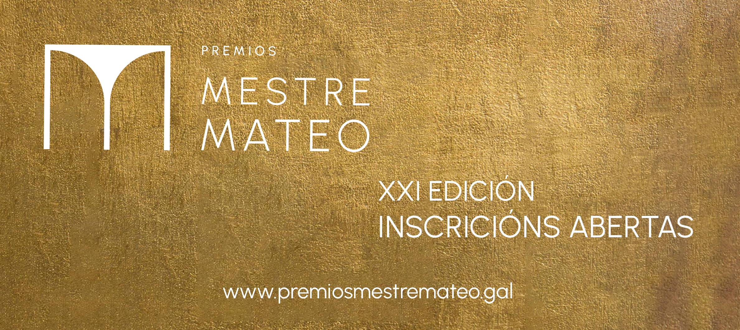 Ábrese o prazo de inscrición para os XXI Premios Mestre Mateo