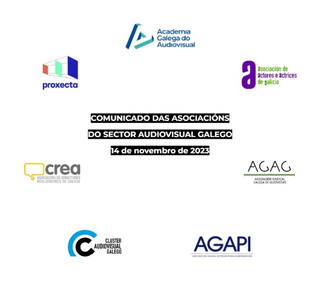 Comunicado das asociacións do sector audiovisual galego do 14 de novembro de 2023